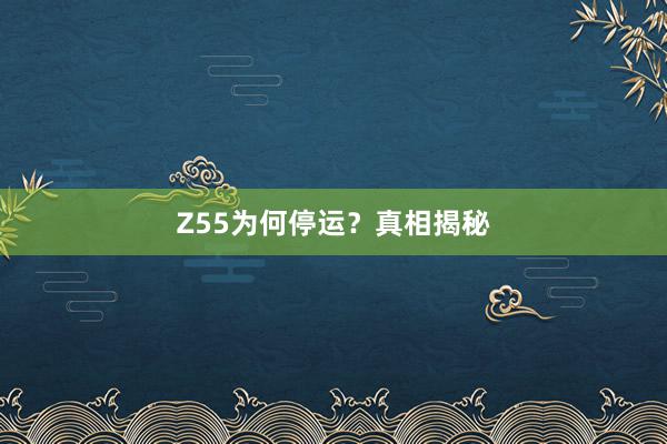Z55为何停运?真相揭秘