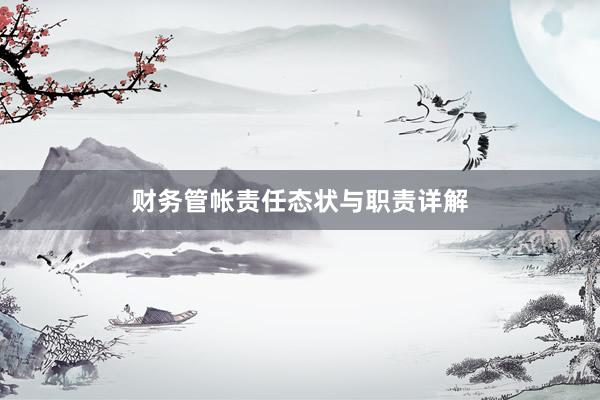 财务管帐责任态状与职责详解